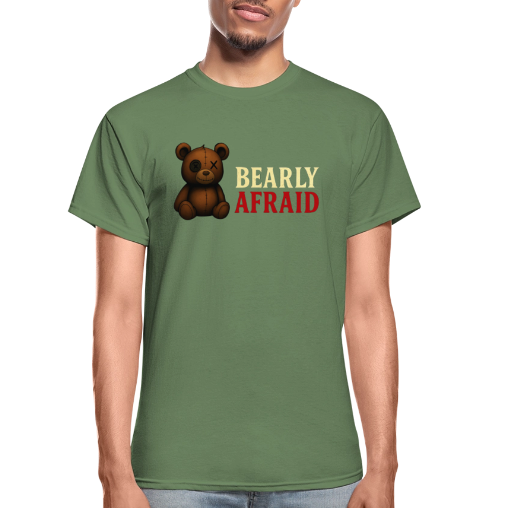 Bearly Afraid "Classic" Adult T-Shirt - military green
