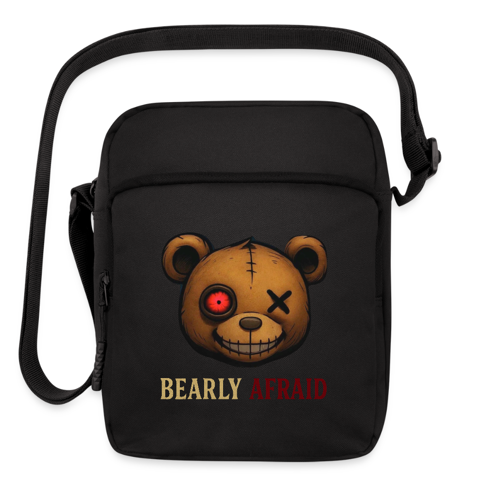 Bearly Afraid Crossbody Bag - black