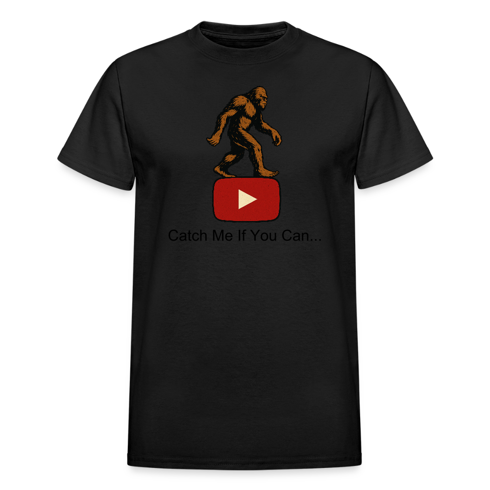 Bigfoot Taunts YouTube Adult T-Shirt - black
