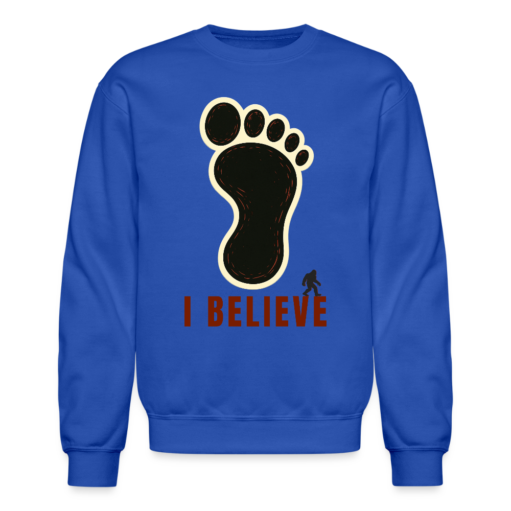 I Believe Footprint Unisex Sweatshirt R - royal blue