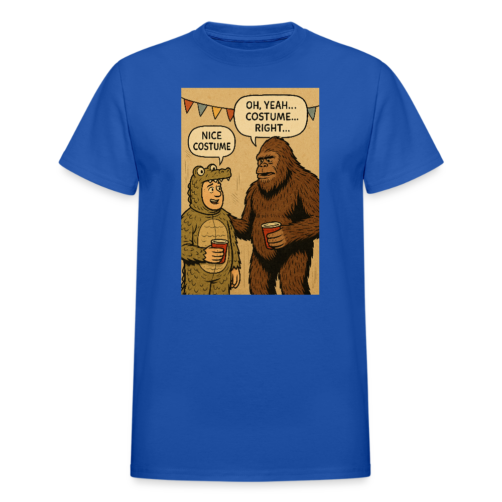 Bigfoot Costume Party Men's T-Shirt - royal blue