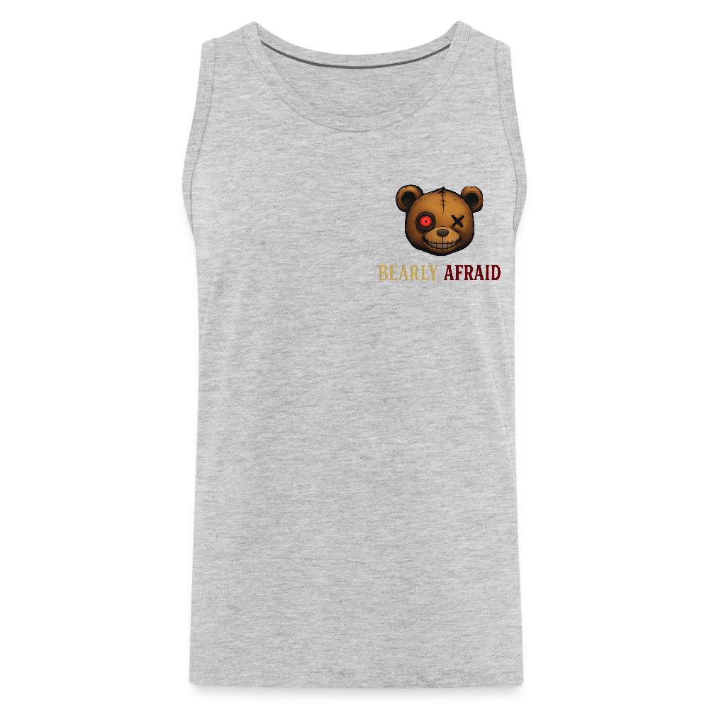 Bearly Afraid Men’s Premium Tank - heather gray