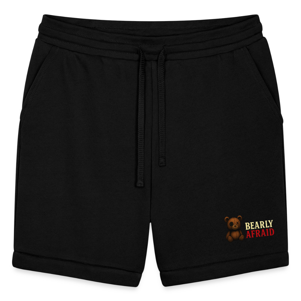 Bearly Afraid Bella Canvas Unisex Shorts - black