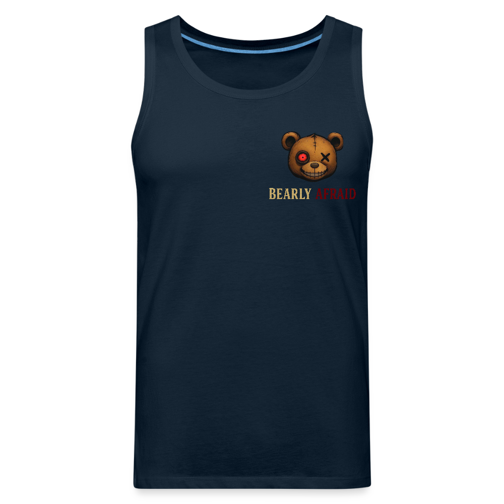 Bearly Afraid Men’s Premium Tank - deep navy