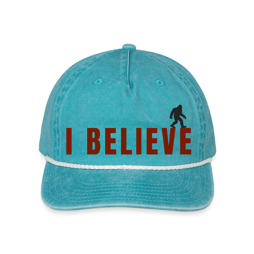 I Believe Vintage Rope Cap R - faded turquoise