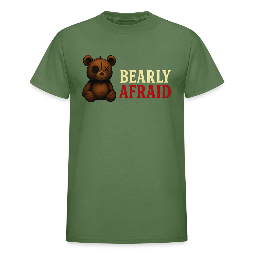Bearly Afraid "Classic" Adult T-Shirt - military green
