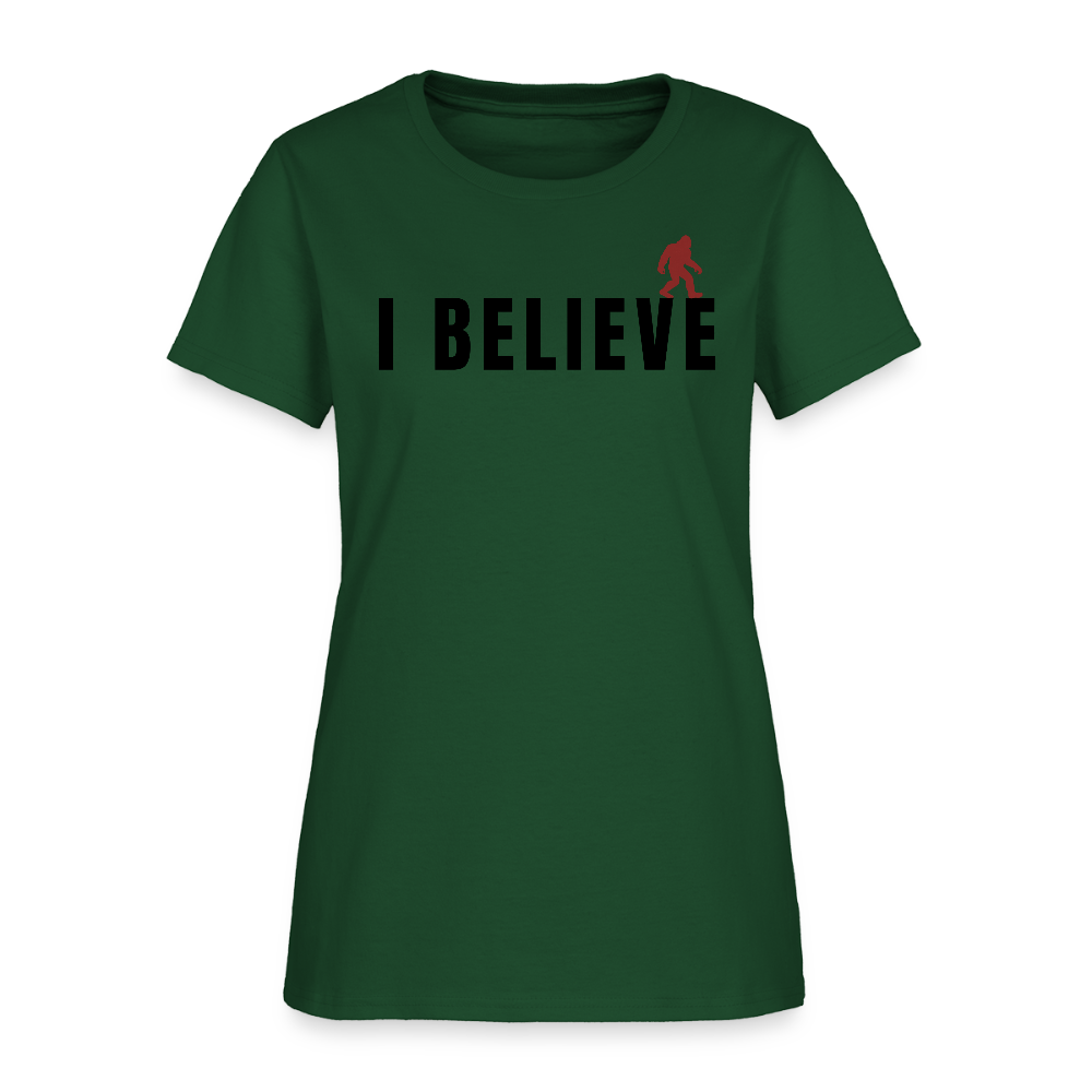 I Believe Women's T-Shirt B - forest green