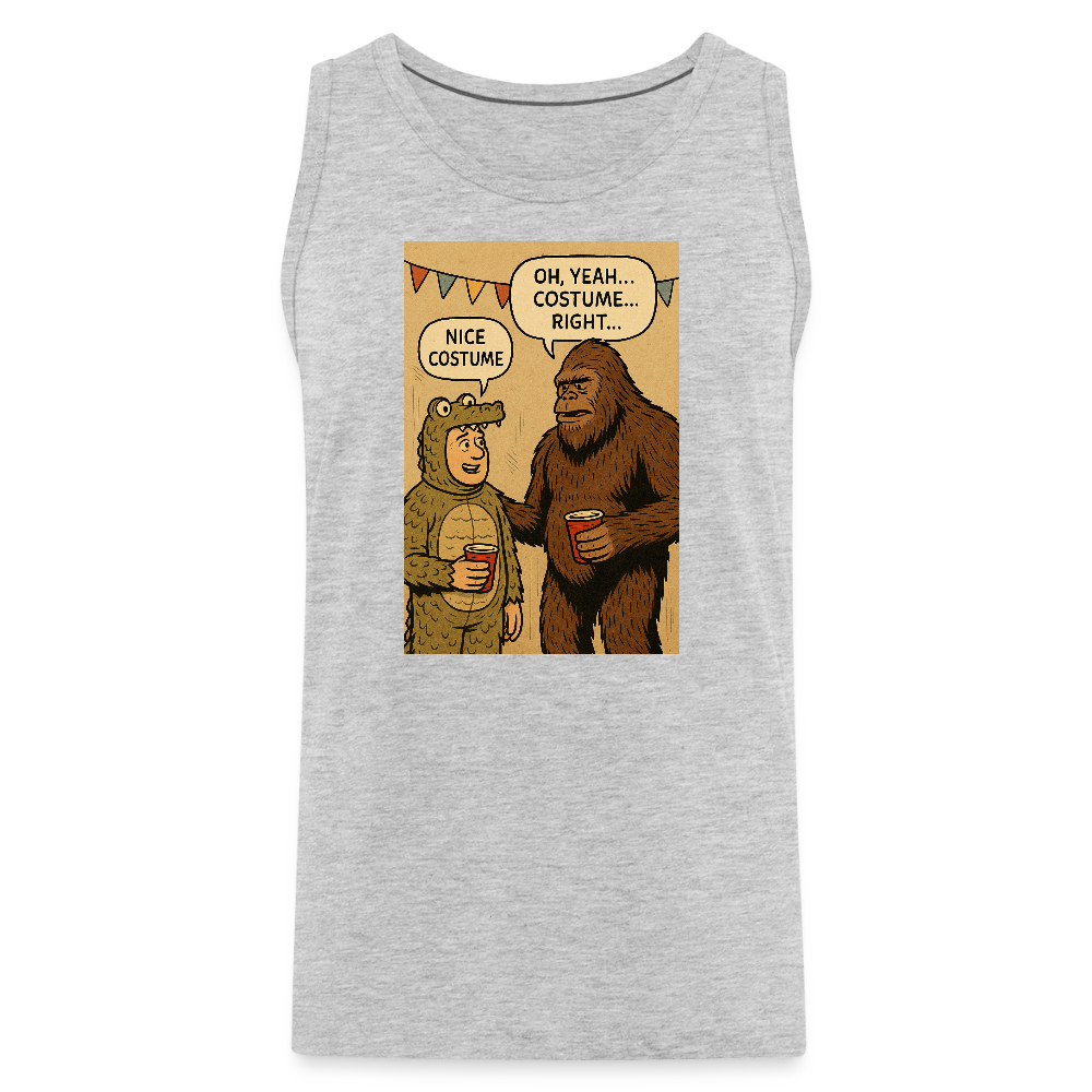 Bigfoot Costume Party Men’s Premium Tank - heather gray
