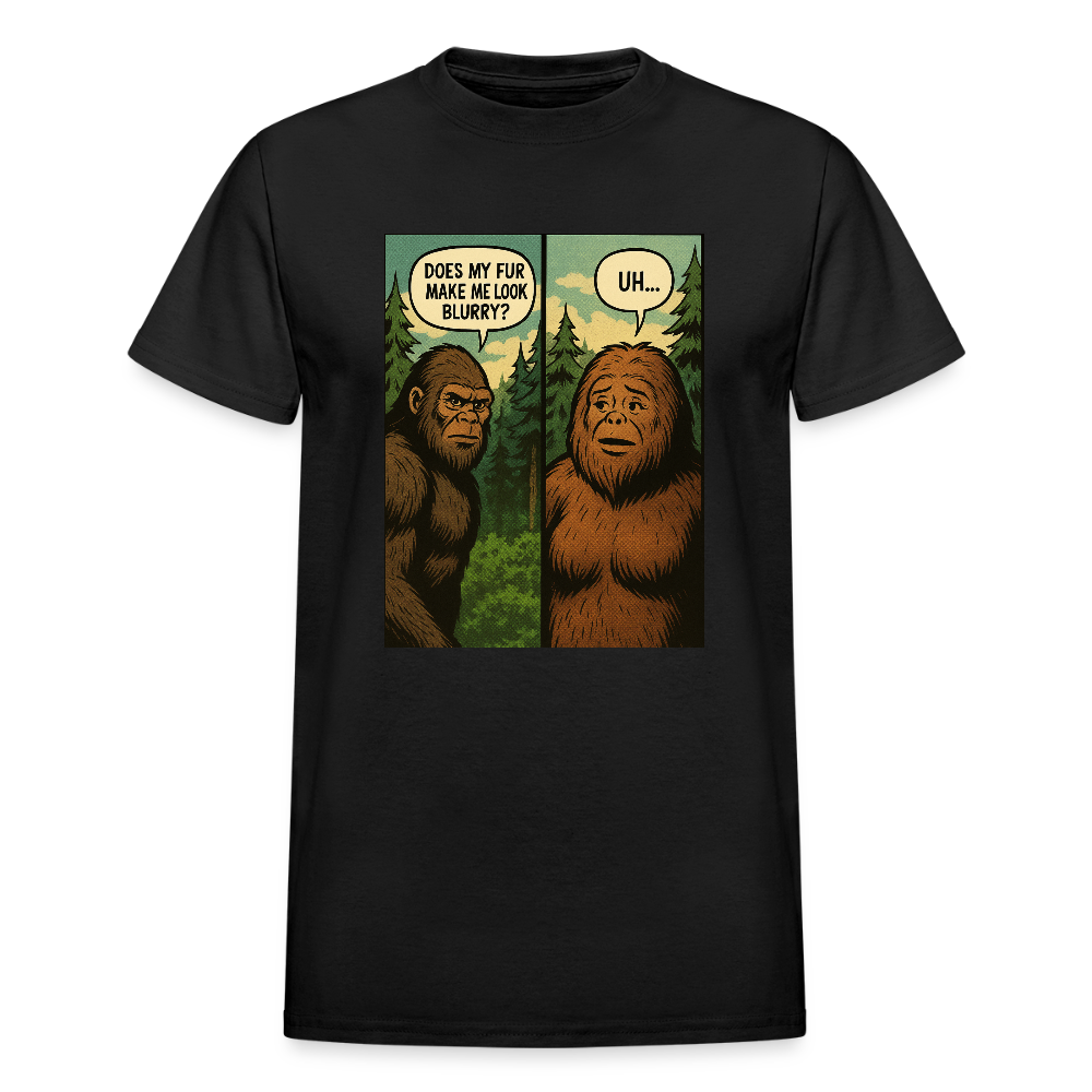 Comic Book Bigfoot Men's T-Shirt - black