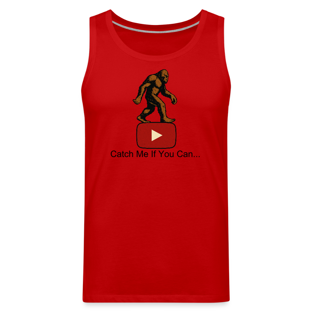 Bigfoot Taunts YouTube Men’s Premium Tank - red
