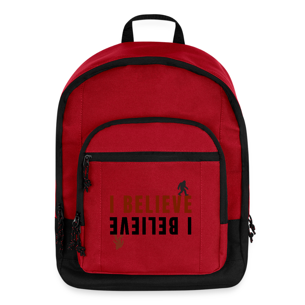 I Believe Backpack - red