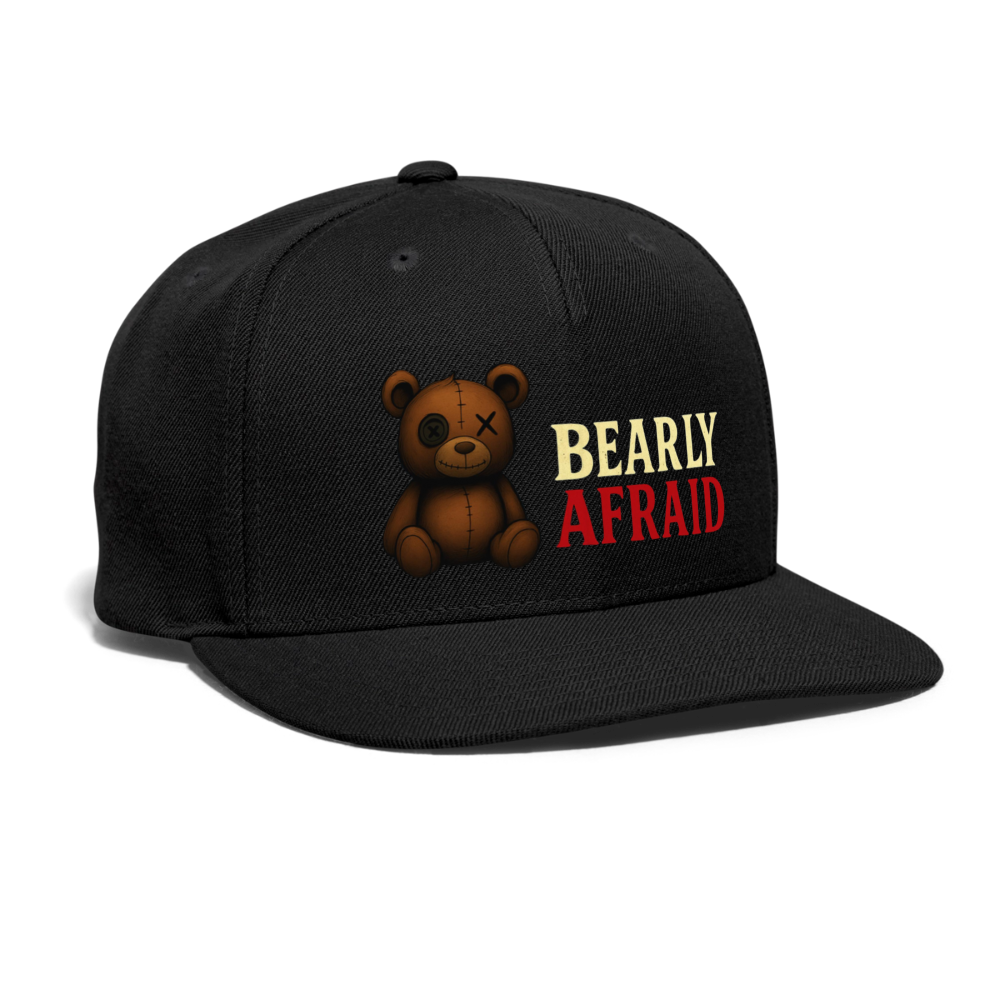 Bearly Afraid Snapback - black