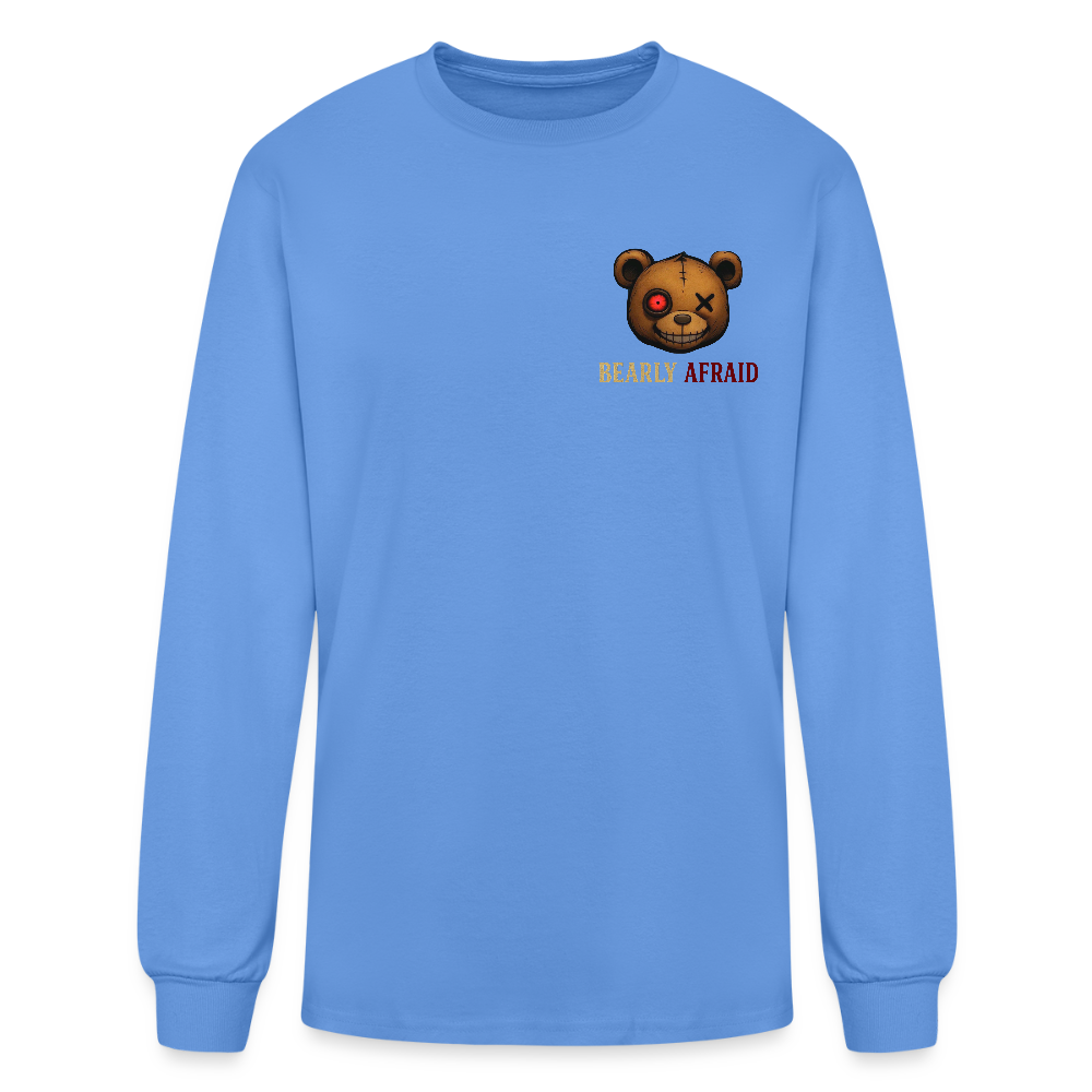 Bearly Afraid Men's Long Sleeve T-Shirt - carolina blue