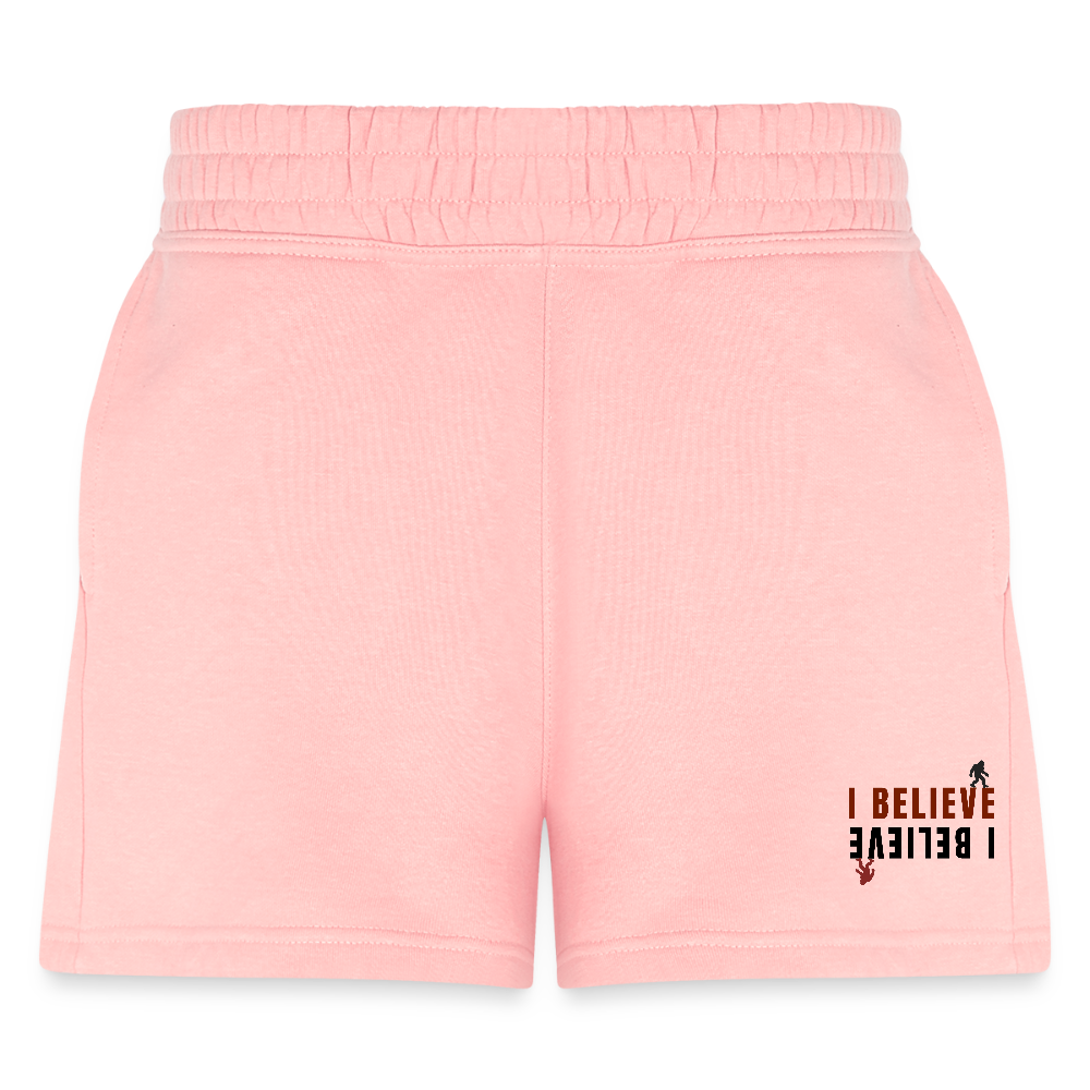 I Believe Women's Jogger Shorts - light pink