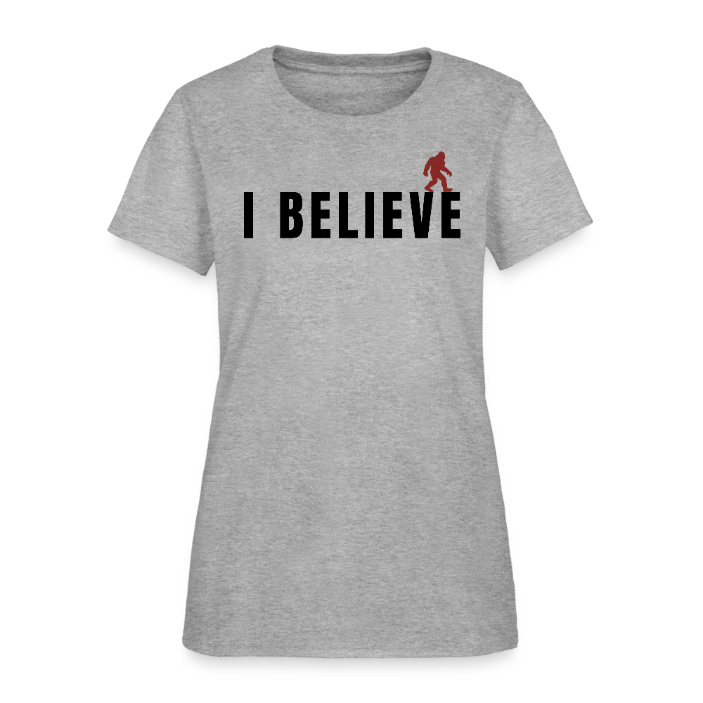 I Believe Women's T-Shirt B - heather gray