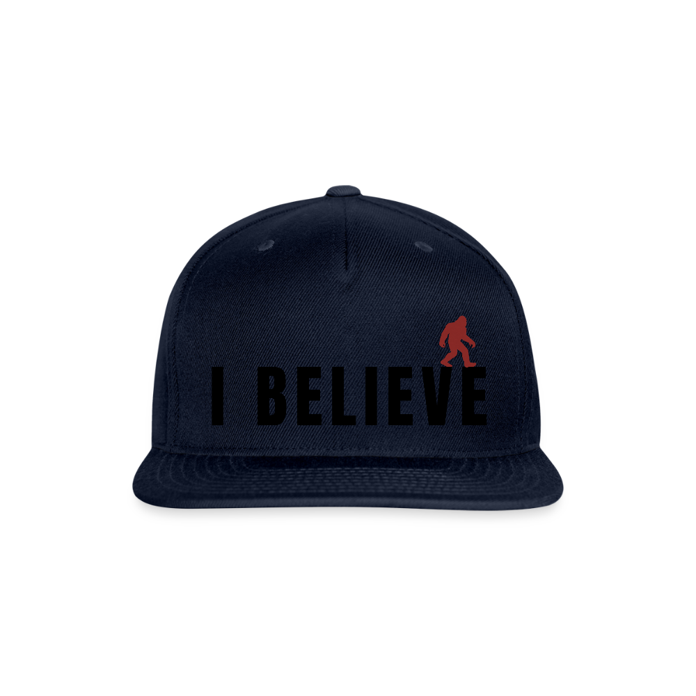 I Believe Snapback Baseball Cap B - navy