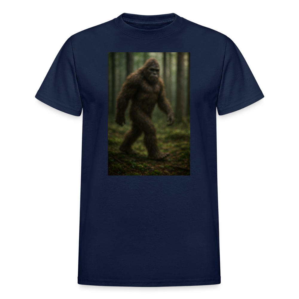 Blurry Bigfoot Men's T-Shirt - navy