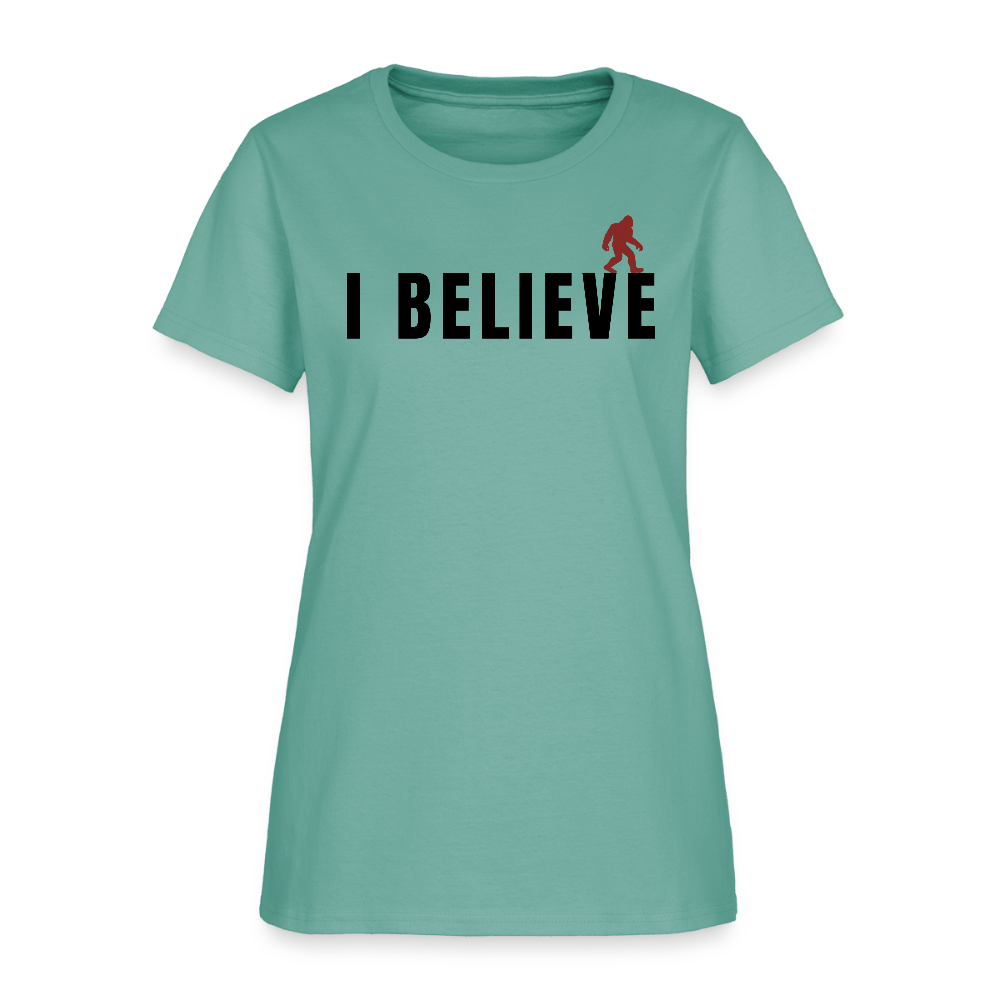 I Believe Women's T-Shirt B - aquatic