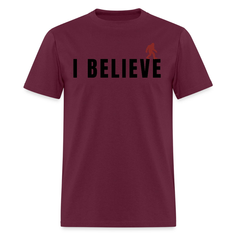 I Believe Men's T-Shirt - burgundy