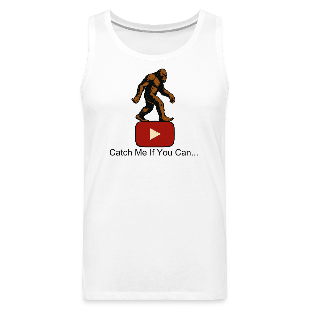 Bigfoot Taunts YouTube Men’s Premium Tank - white