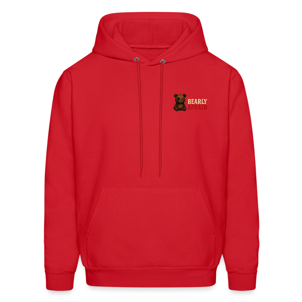 Bearly Afraid Men's "Classic" Hoodie - red