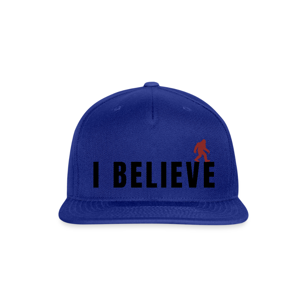 I Believe Snapback Baseball Cap B - royal blue