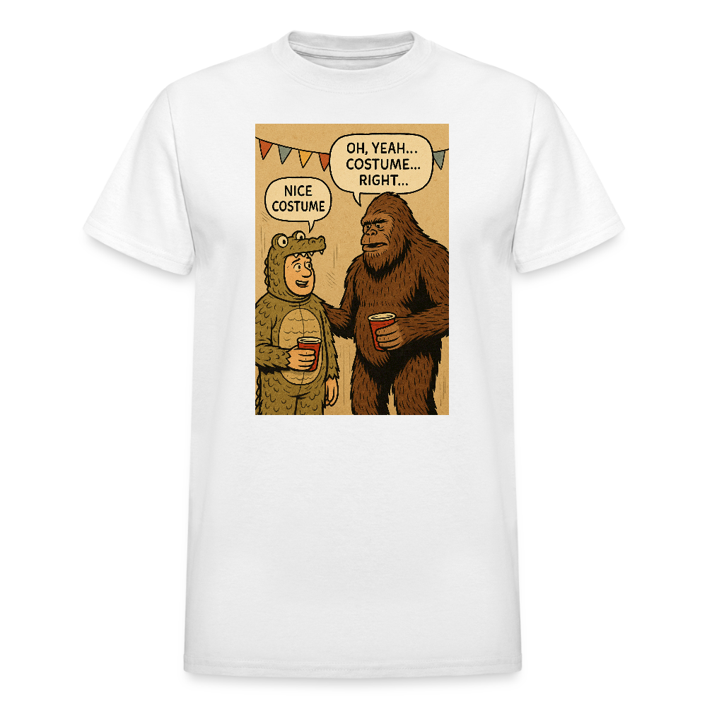 Bigfoot Costume Party Men's T-Shirt - white