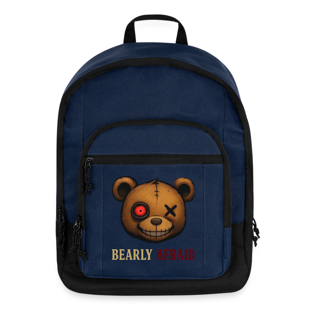 Bearly Afraid Every Day Backpack - navy