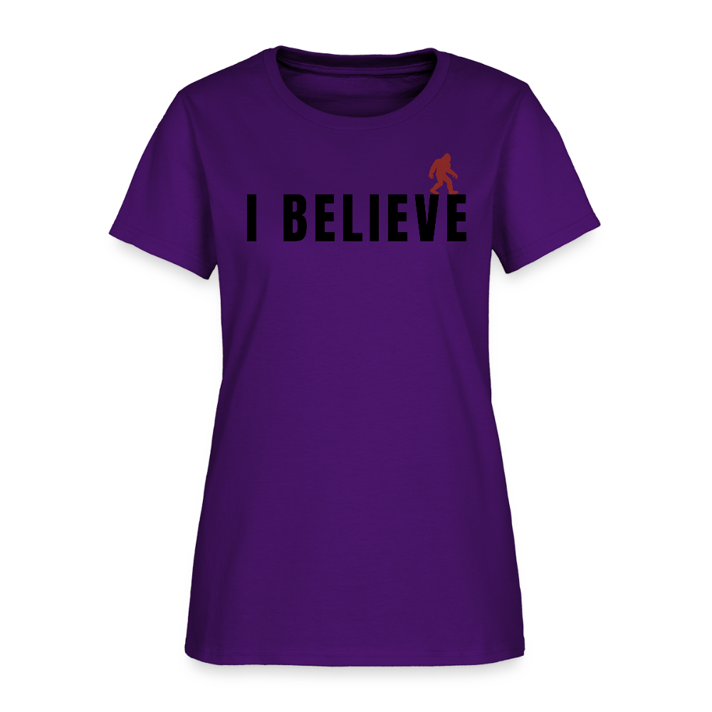 I Believe Women's T-Shirt B - purple