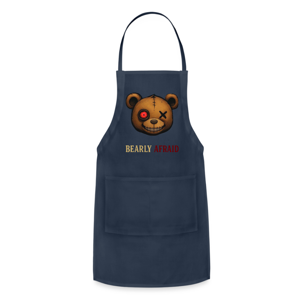 Bearly Afraid Adjustable Apron - navy