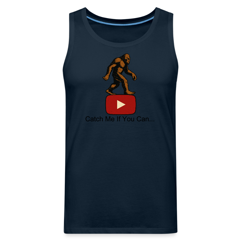 Bigfoot Taunts YouTube Men’s Premium Tank - deep navy