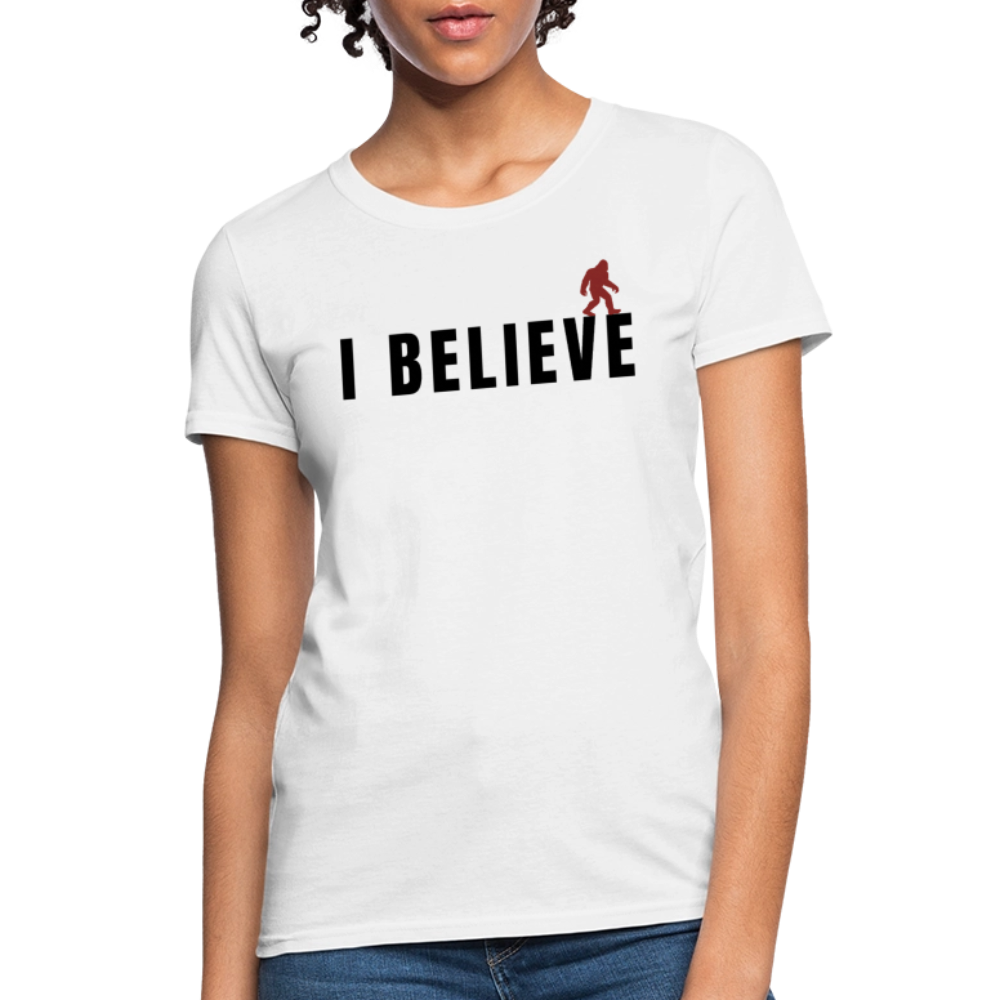 I Believe Women's T-Shirt B - white