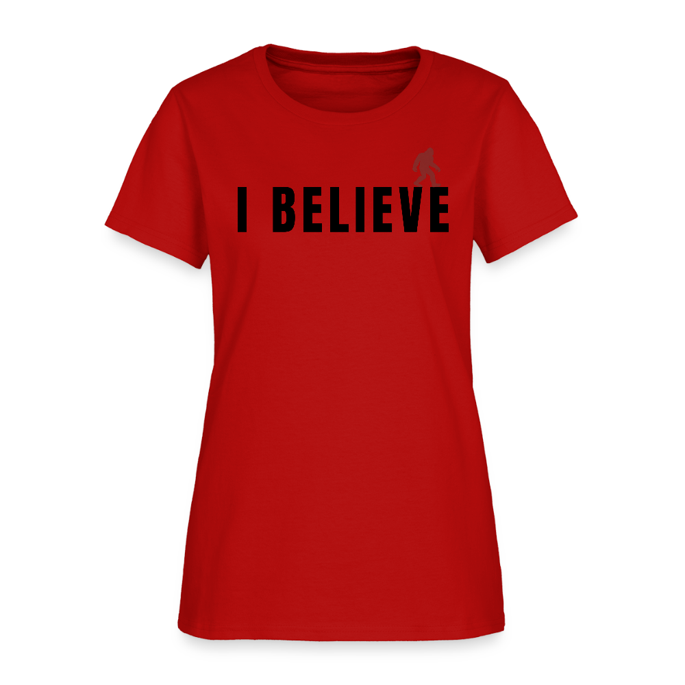 I Believe Women's T-Shirt B - red