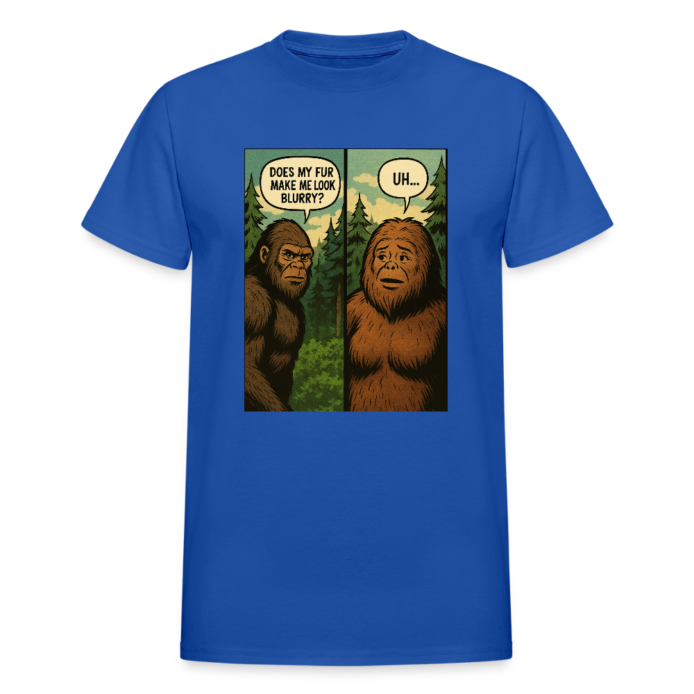 Comic Book Bigfoot Men's T-Shirt - royal blue
