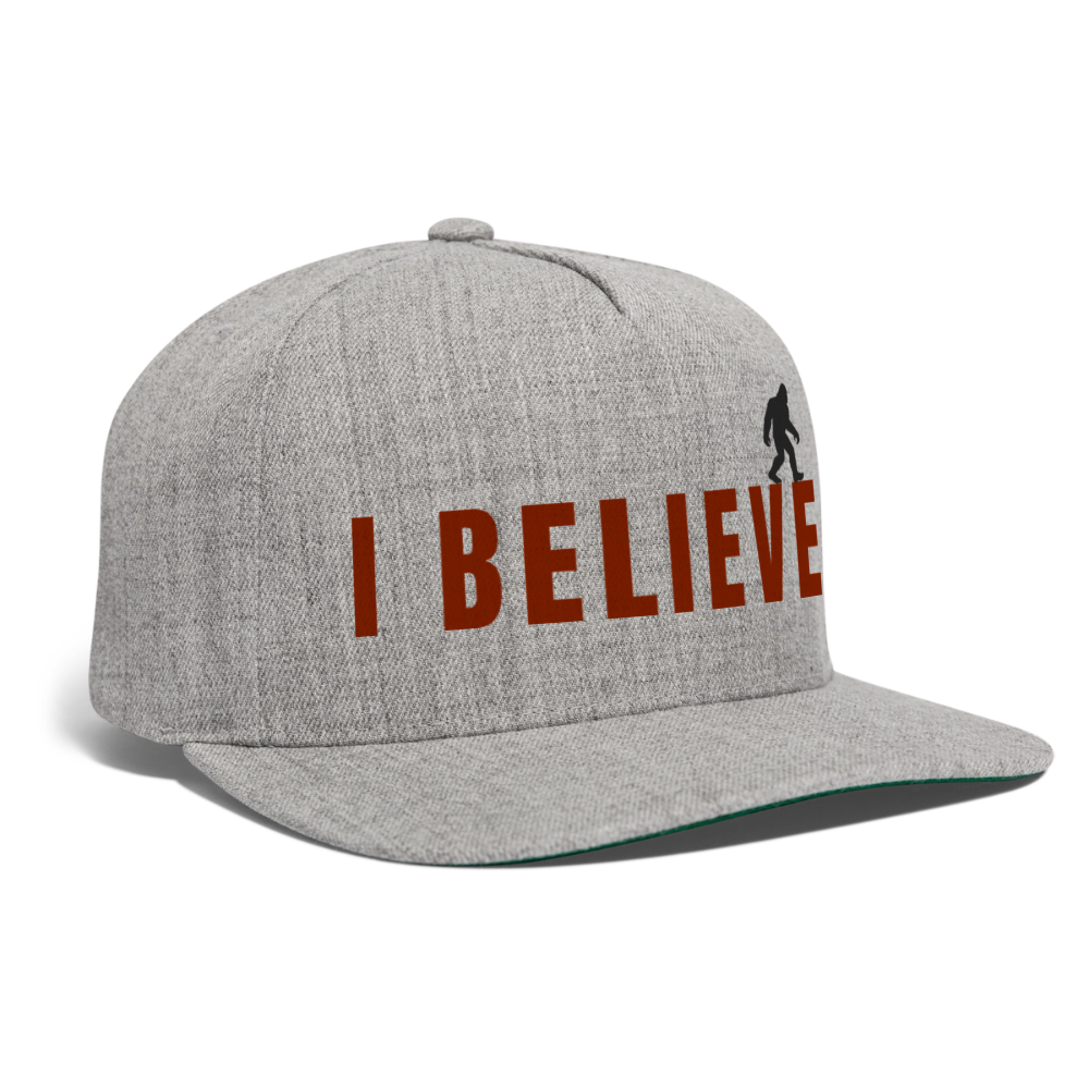 I Believe Snapback Baseball Cap R - heather gray