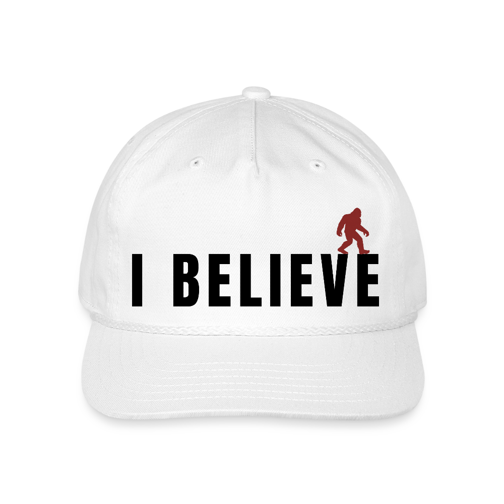 I Believe Vintage Rope Cap B - white