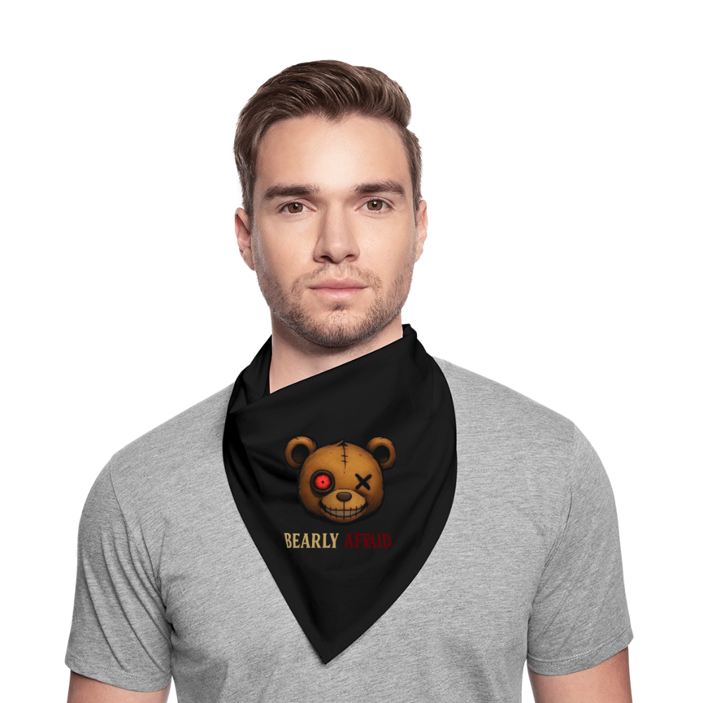 Bearly Afraid Bandana - black