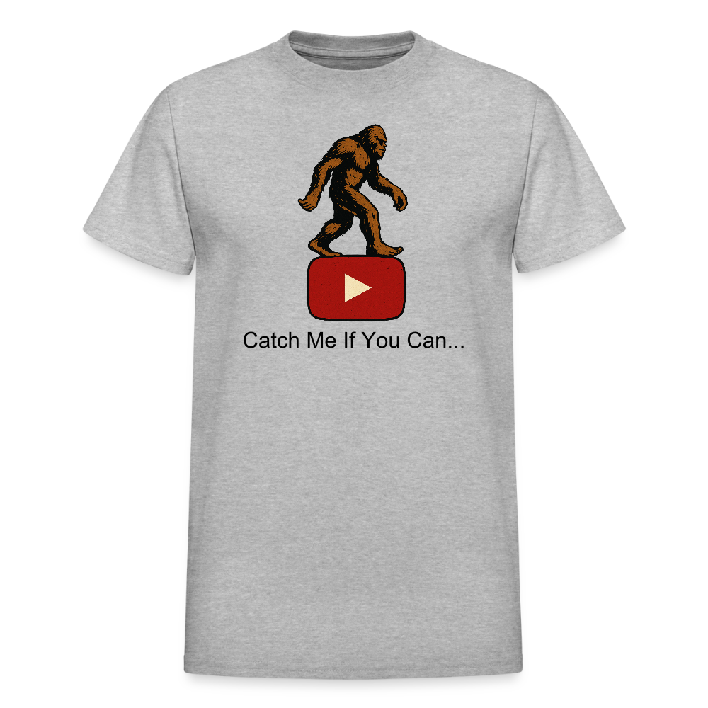 Bigfoot Taunts YouTube Adult T-Shirt - heather gray