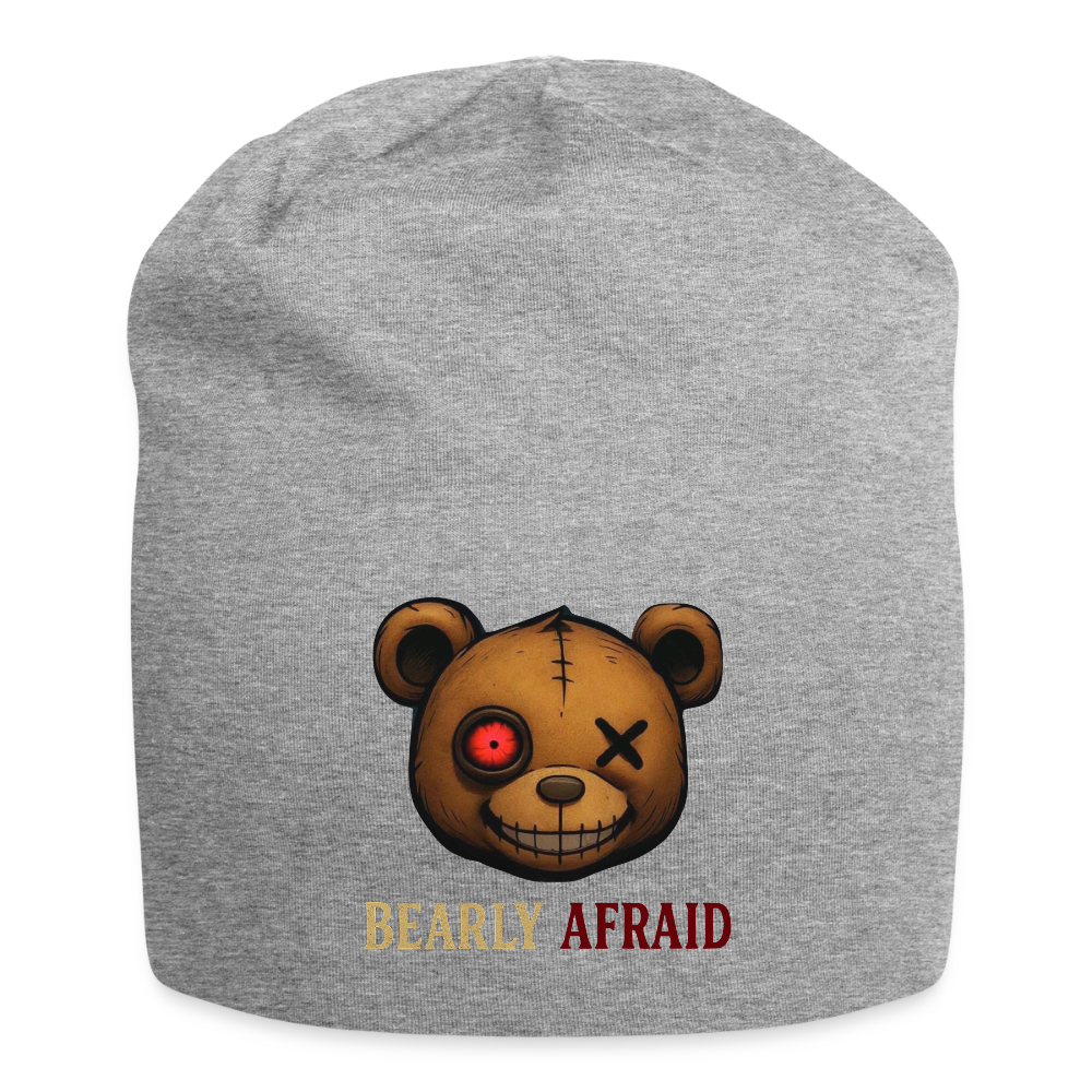 Bearly Afraid Jersey Beanie - heather gray