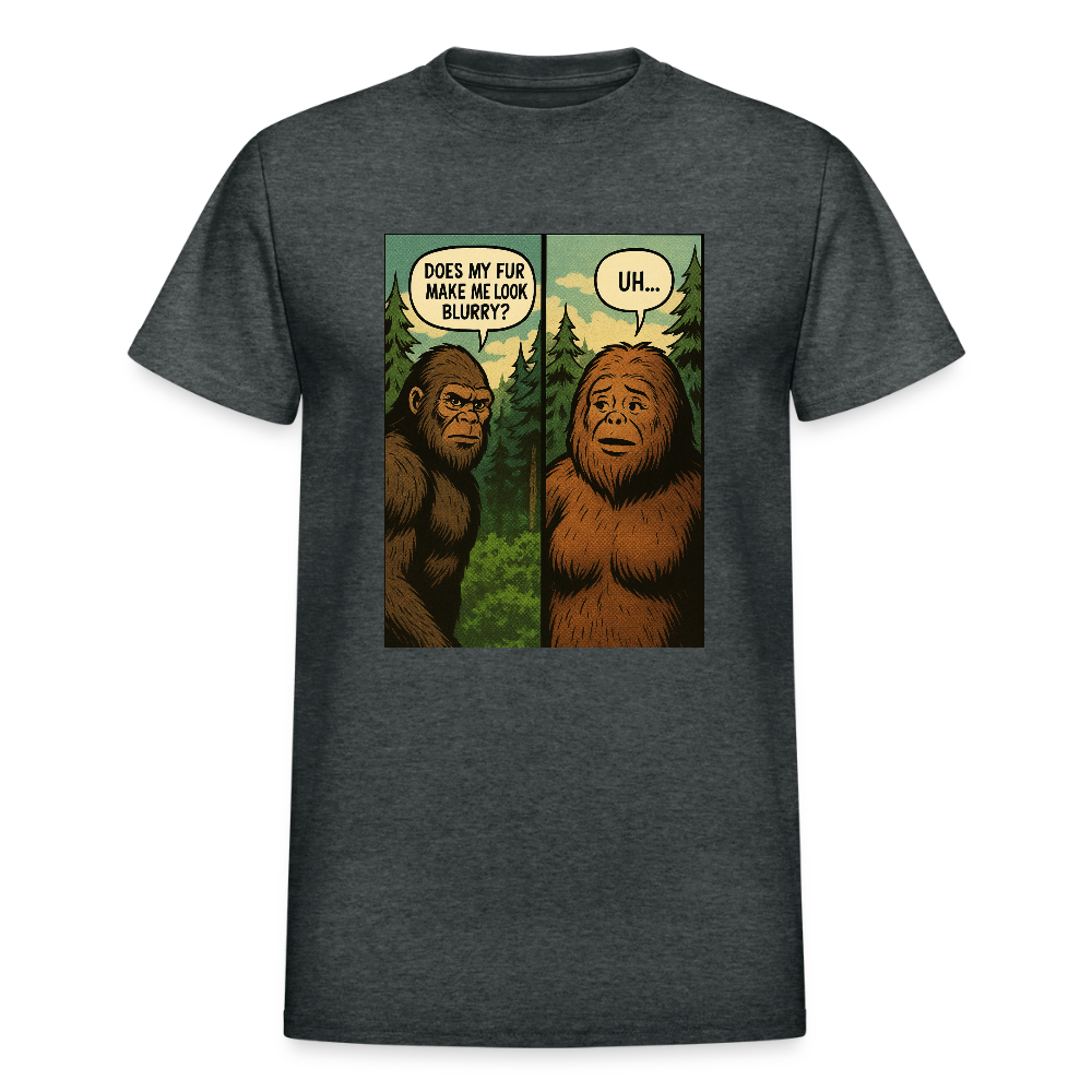 Comic Book Bigfoot Men's T-Shirt - deep heather