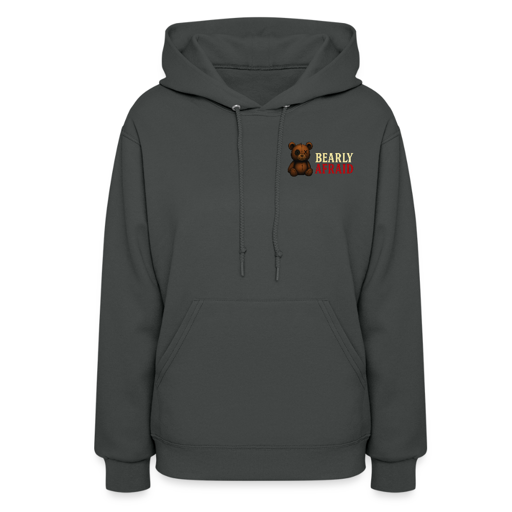 Bearly Afraid Women's "Classic" Hoodie - asphalt