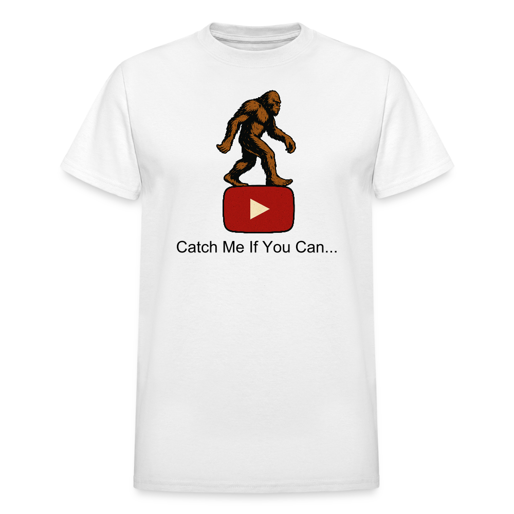 Bigfoot Taunts YouTube Adult T-Shirt - white