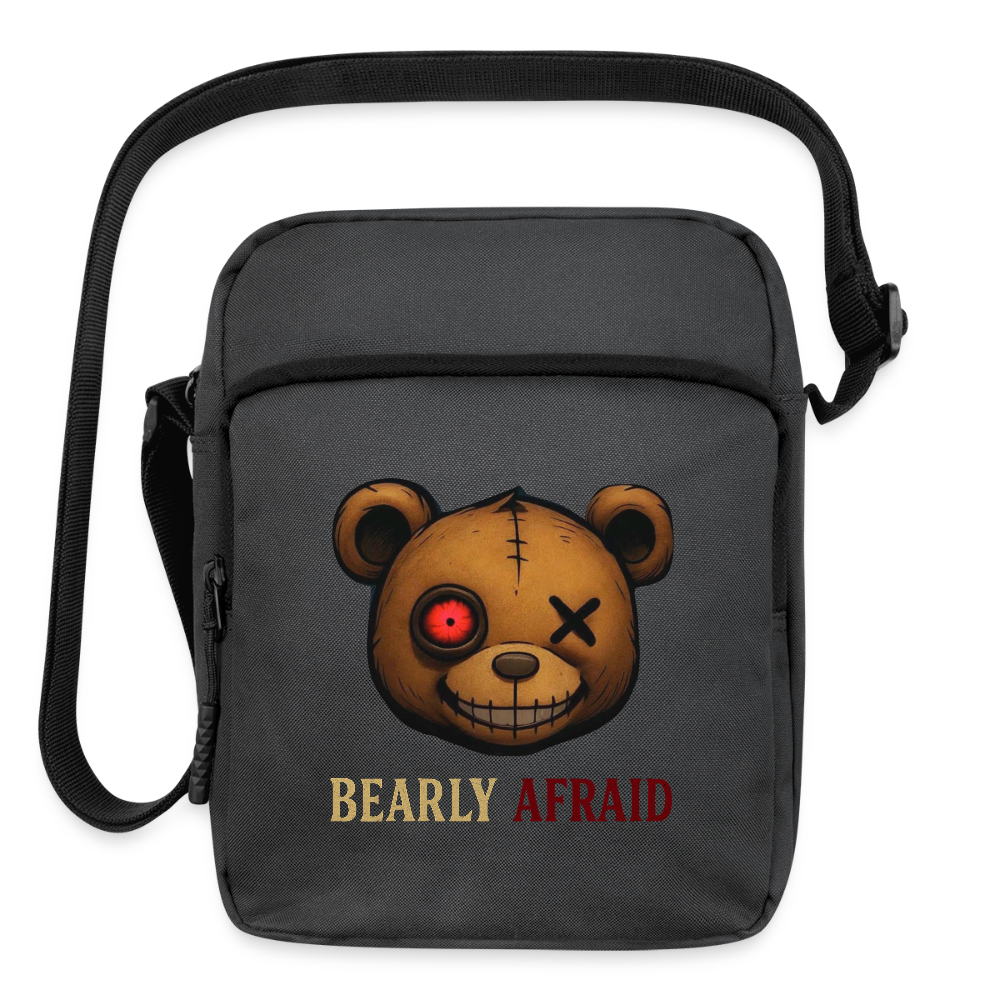 Bearly Afraid Crossbody Bag - charcoal grey