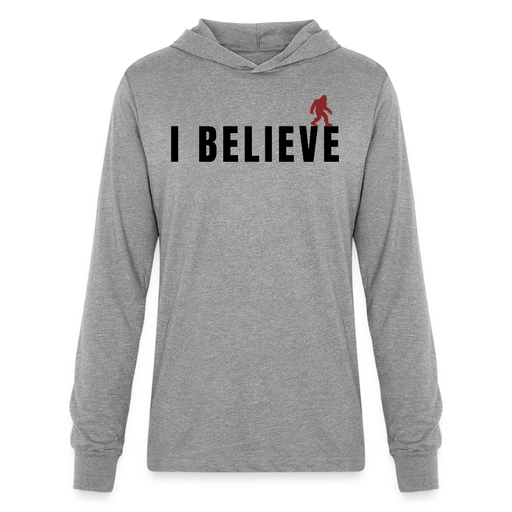 I Believe Unisex Hoodie Shirt B - heather grey