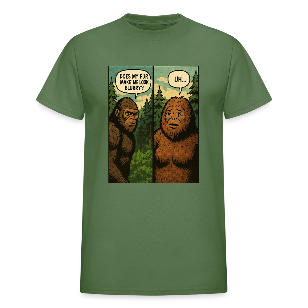 Comic Book Bigfoot Men's T-Shirt - military green