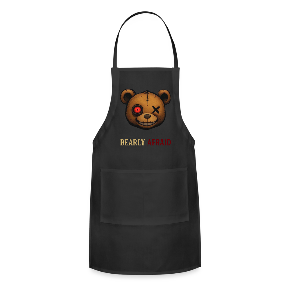 Bearly Afraid Adjustable Apron - black