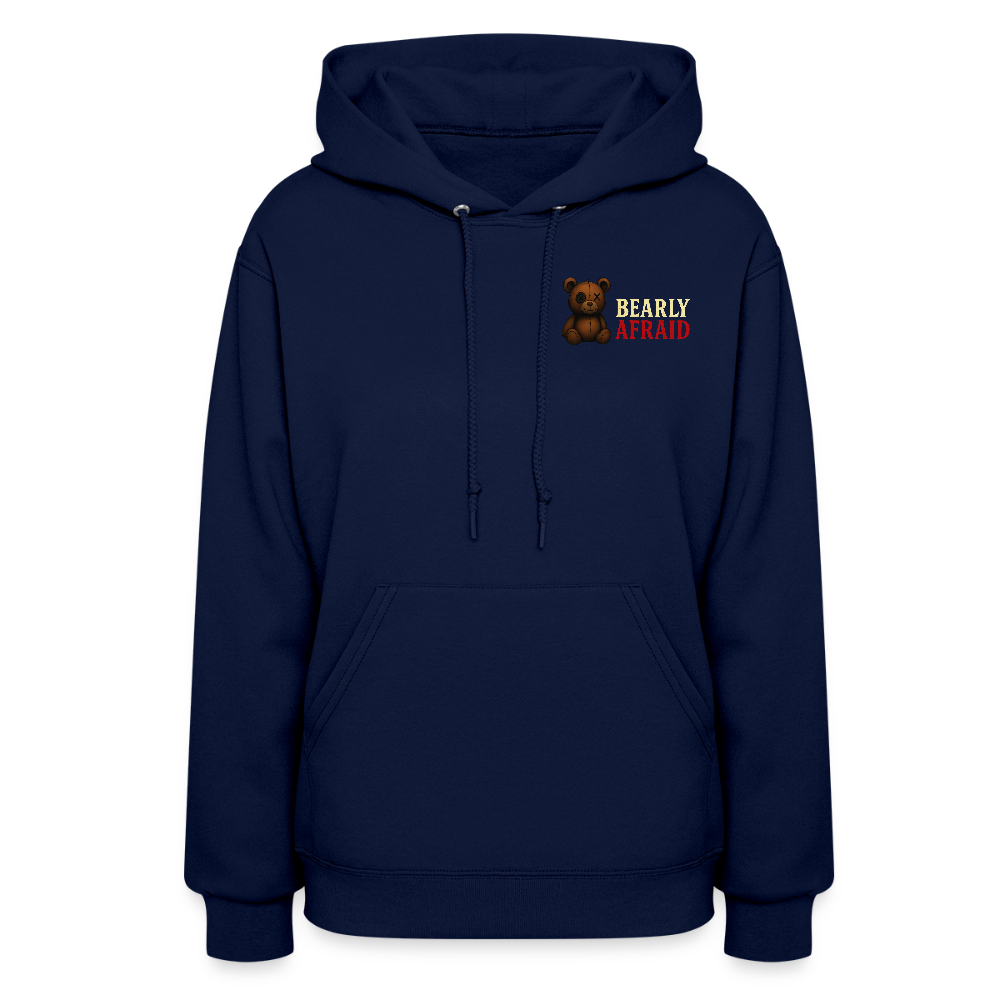 Bearly Afraid Women's "Classic" Hoodie - navy