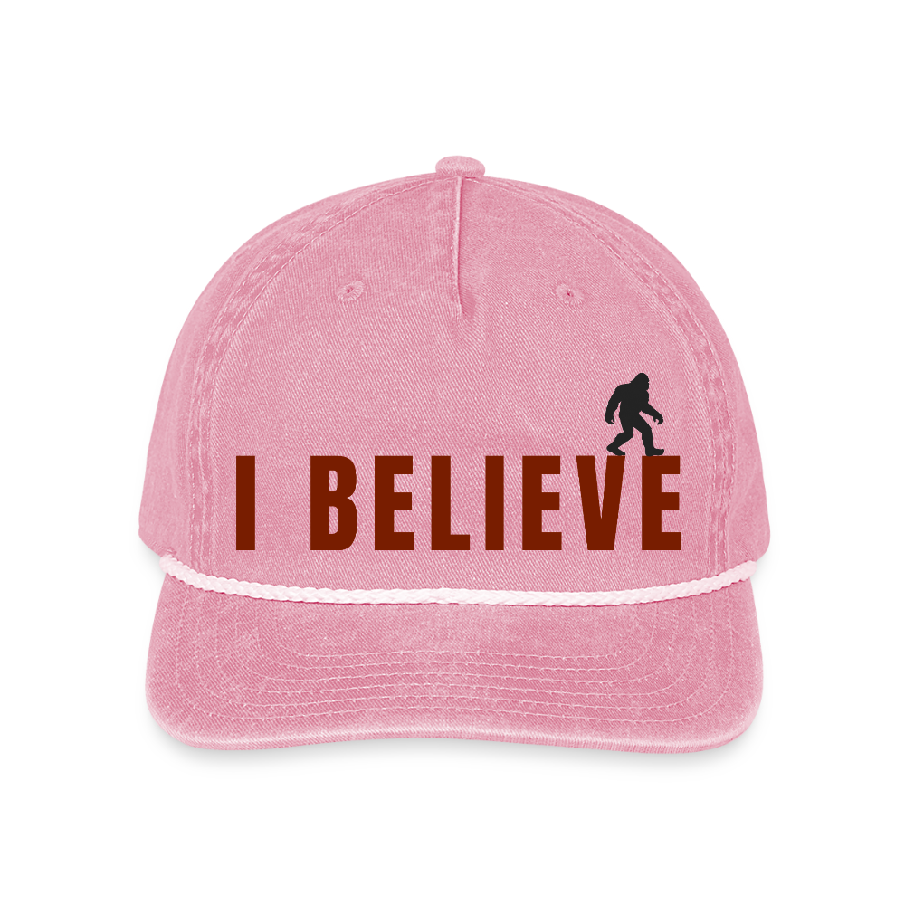 I Believe Vintage Rope Cap R - washed pink