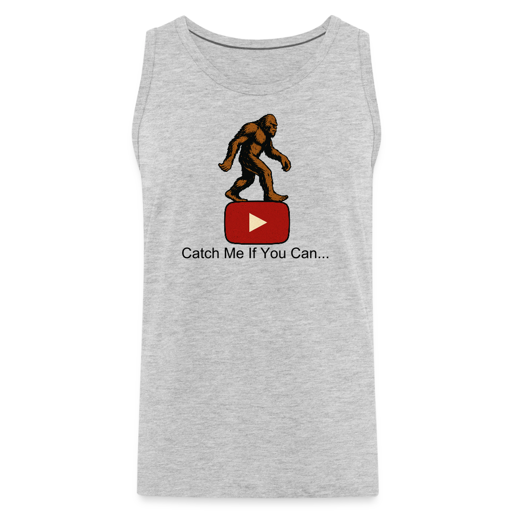 Bigfoot Taunts YouTube Men’s Premium Tank - heather gray