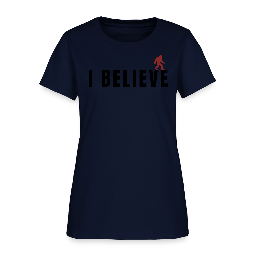 I Believe Women's T-Shirt B - navy